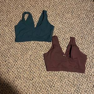 Gymshark Whitney Simmons Amazon and cherry brown bras